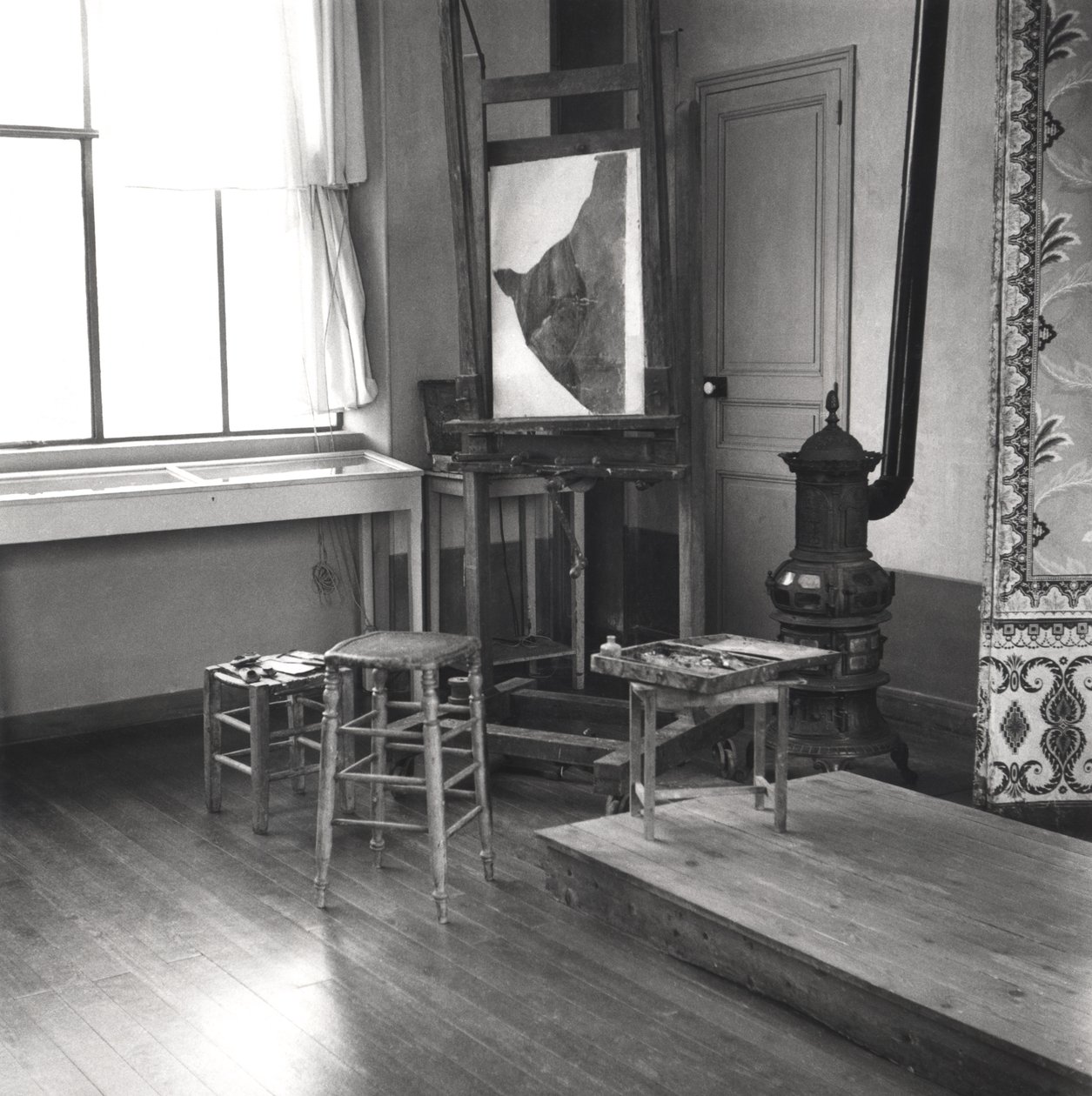 Interior do estúdio Cezannes em Aix-en-Provence, c.1900-02 de French Photographer