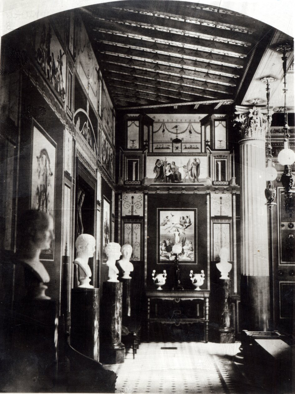 Interior do Príncipe Napoleão Palais Pompeian de French Photographer