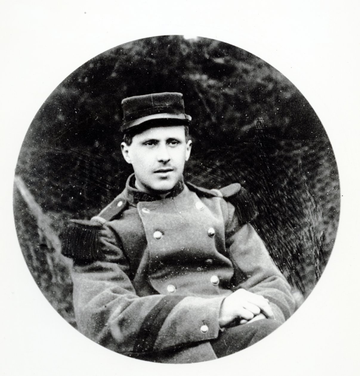 Jules-Andre Peugeot, primeiro soldado francês a ser morto na Primeira Guerra Mundial em 2 de agosto de 1914 de French Photographer
