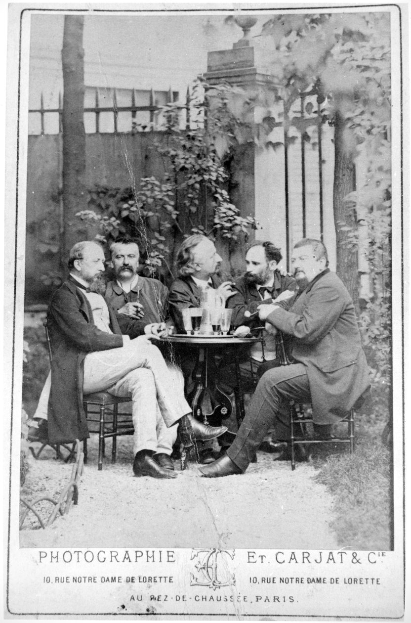 Manet (segundo da direita) com seus amigos políticos de French Photographer