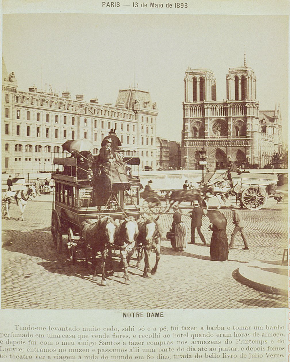 Notre Dame, Paris, 1893 de French Photographer