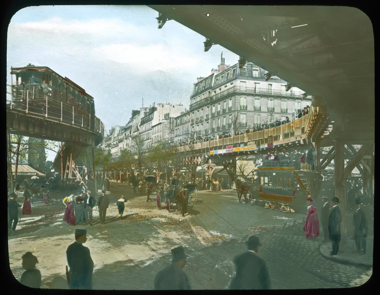 Exposição de Paris: Rolling Platform, 1900 (lanterna) de French Photographer
