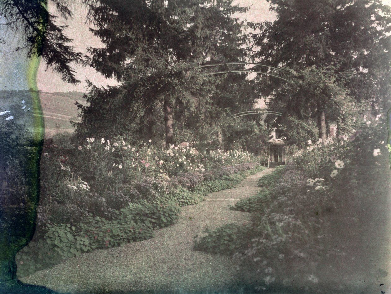 Caminho, em, Monets, jardim, em, Giverny, cedo, anos 20 de French Photographer