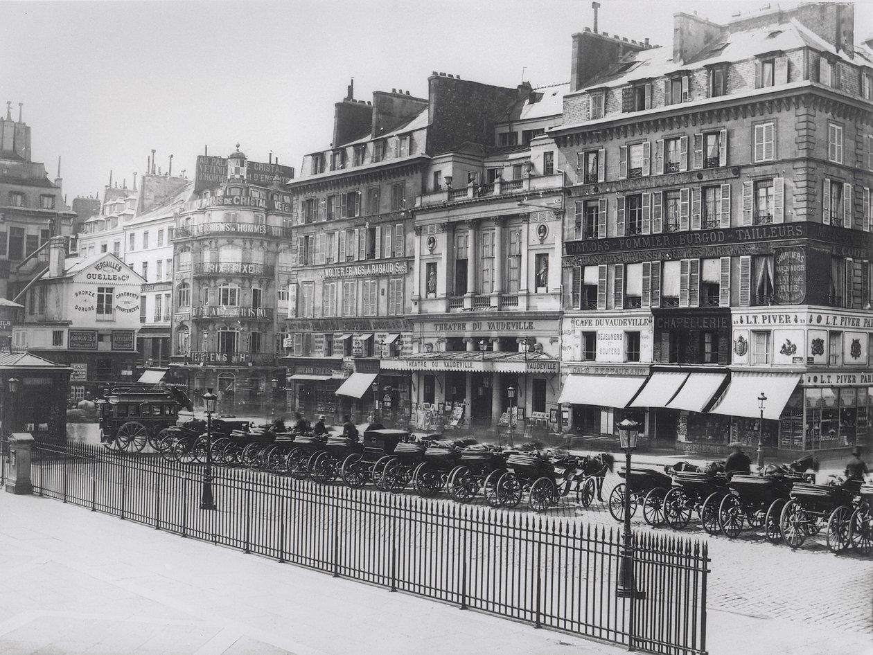 Praça da Bolsa, Paris, c.1860-70 de French Photographer