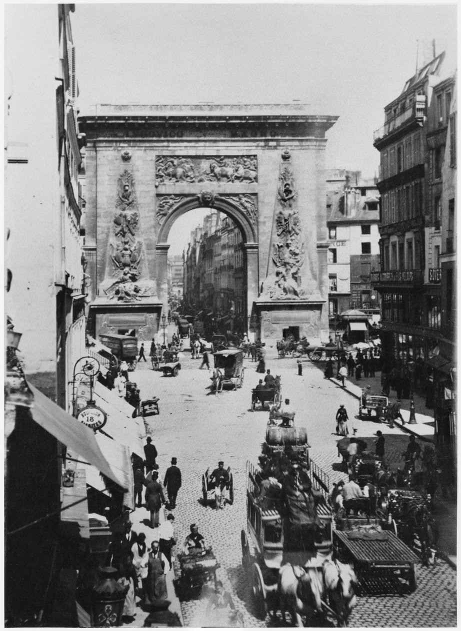Porte Saint-Denis, Paris, c.1880 de French Photographer