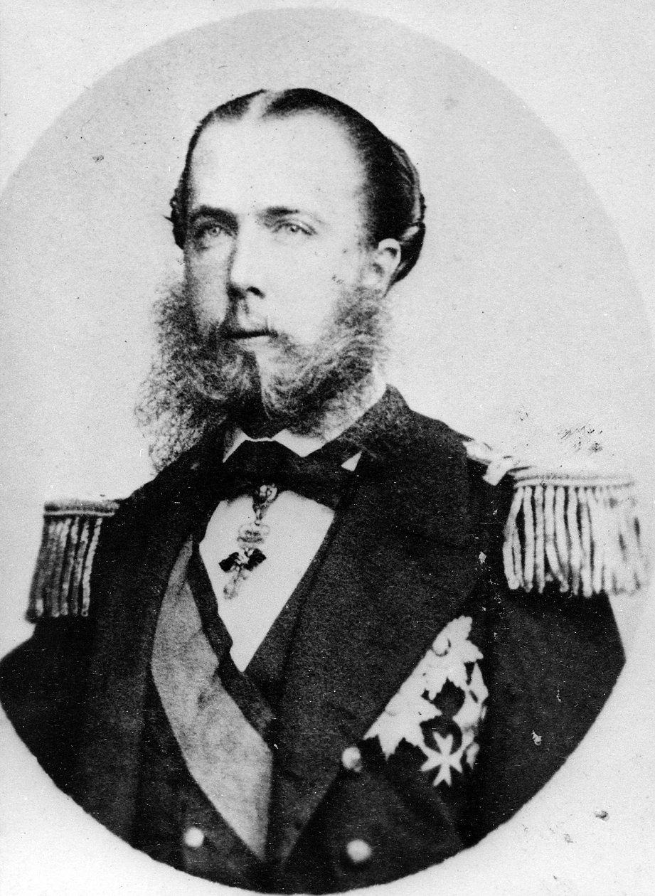 Retrato do Imperador Maximiliano do México, c.1860s de French Photographer