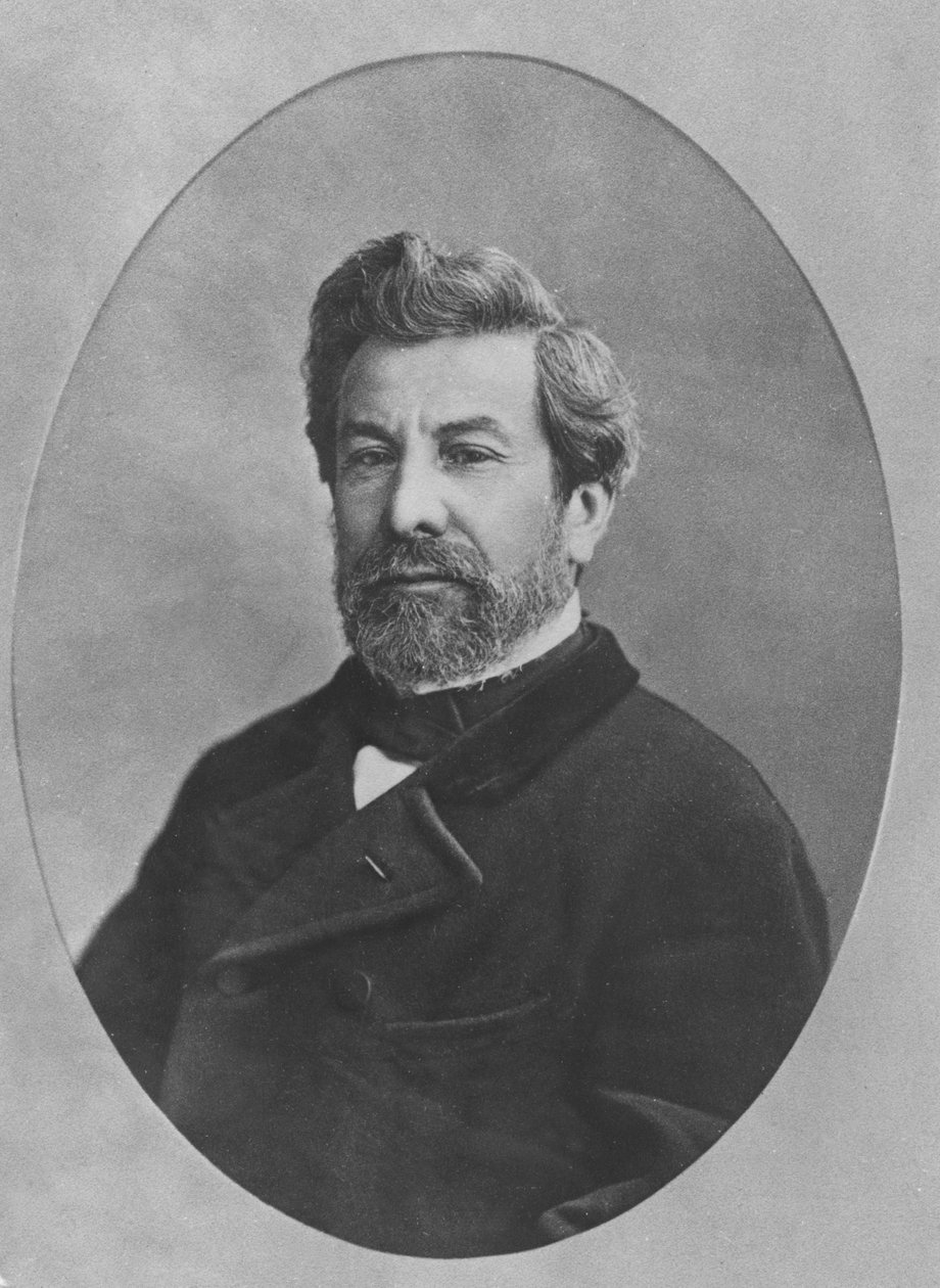 Retrato de Francois-Ambroise-Germain Gilbert, c.1860 de French Photographer