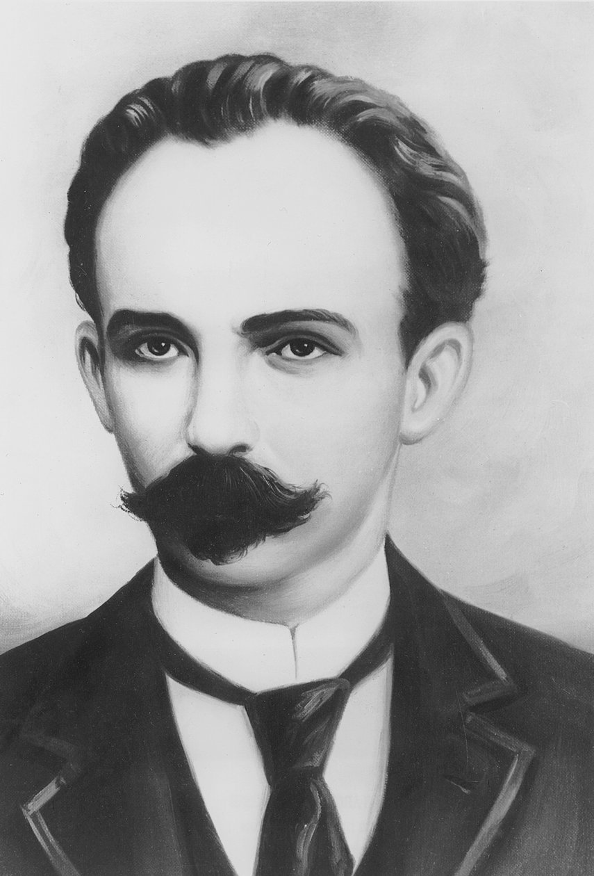 Retrato de Jose Maria Marti (photolitho) de French Photographer