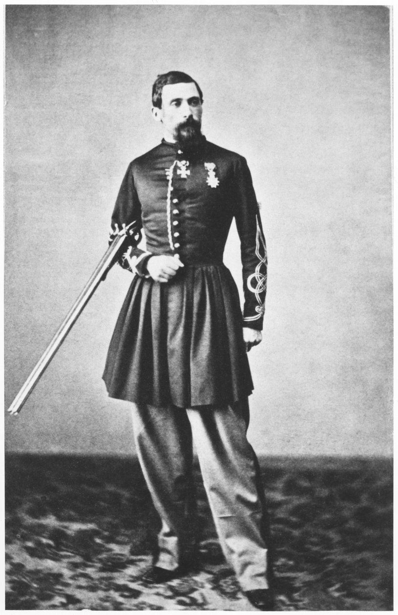 Retrato de Jules Gerard (1817-1864) Tenente do 3º Regimento de Spahis de French Photographer
