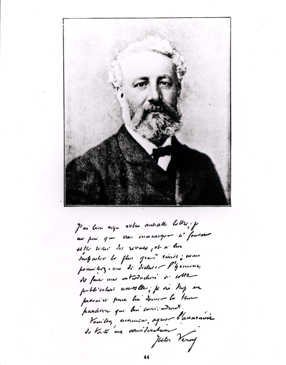 Retrato de Jules Verne (1828-1905) (Woodburytype) de French Photographer