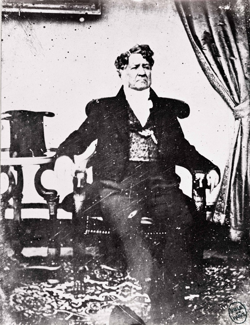 Retrato de Louis-Philippe I (1773-1850), 1840 (reprodução do daguerreótipo) de French Photographer