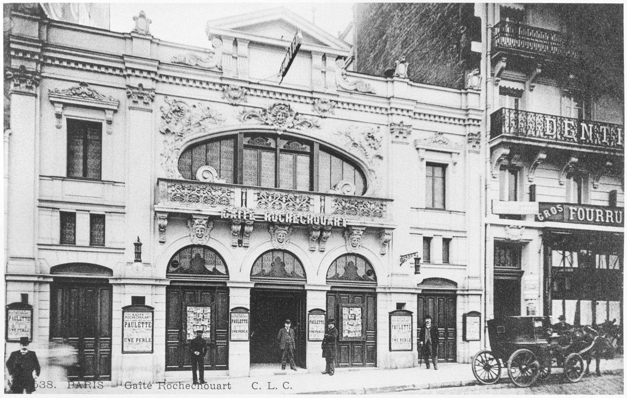 Postal retratando o Café-concerto Gaite Rochechouart, 15 Boulevard Rochechouart, Paris, c.1900 de French Photographer