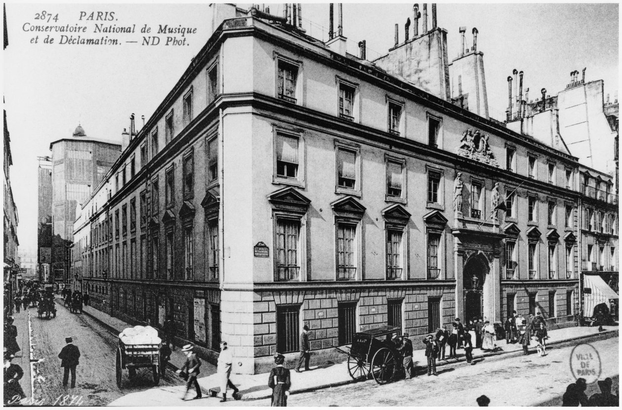 Postal representando o Conservatório de Paris, 1906 de French Photographer