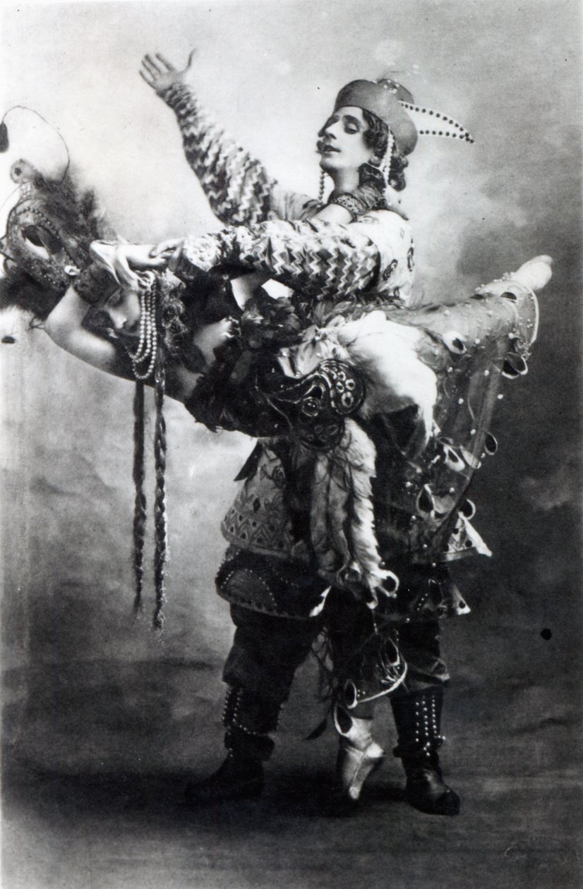 Tamara Karsavina e Michel Fokine em &39;O Firebird&39;, 1910 de French Photographer