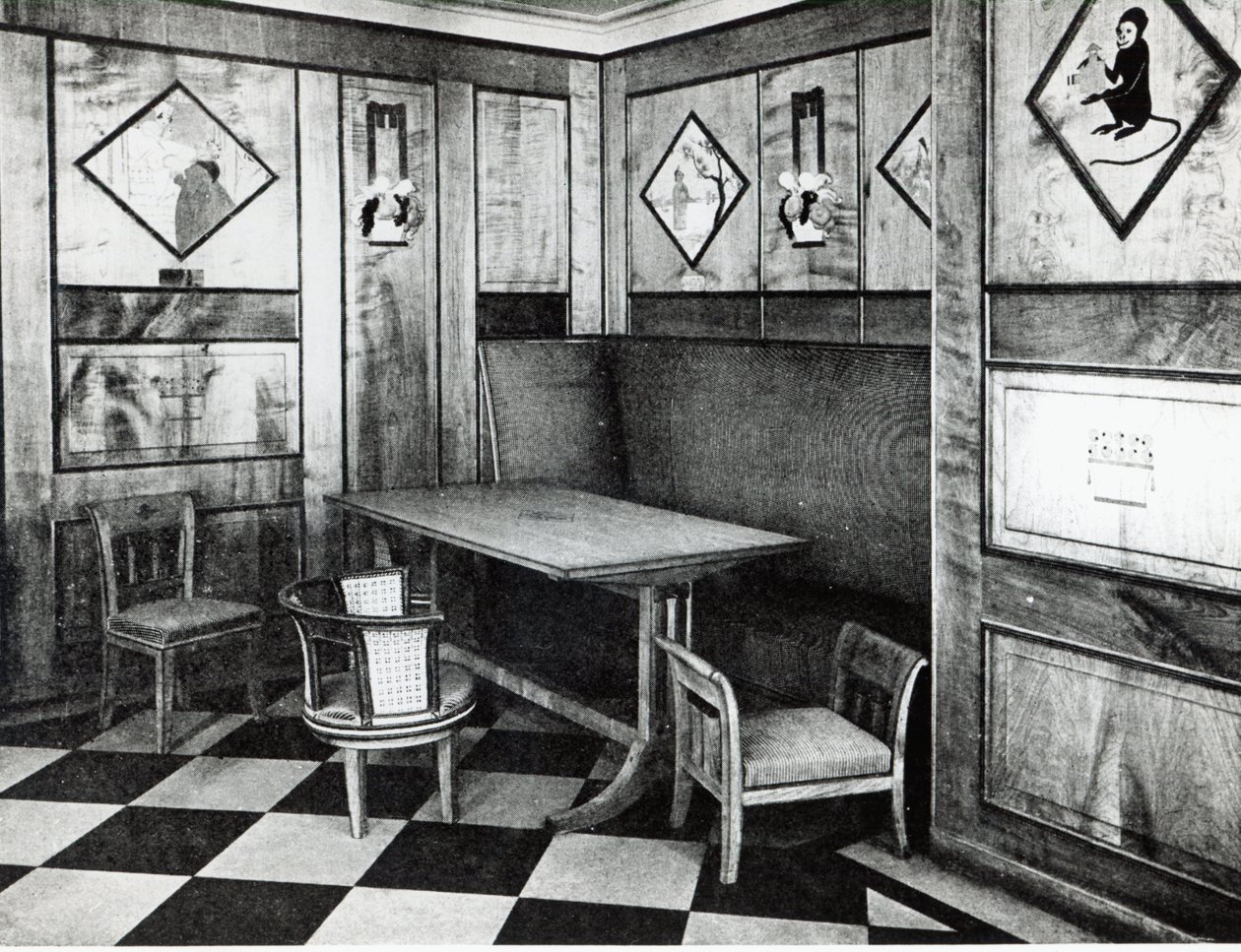 A sala de jogos para crianças no Ocean Liner Paris, julho de 1921 de French Photographer