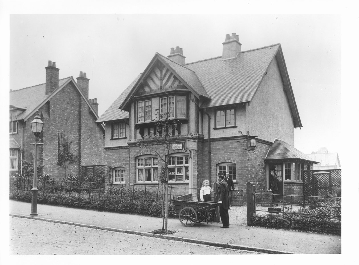 Os Correios, Bournville, c.1900 de French Photographer