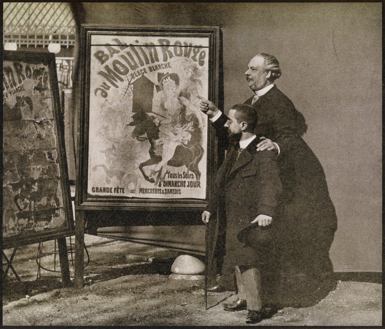 Toulouse-Lautrec com Tremolada, de &39;Toulouse-Lautrec&39; de Gerstle Mack, publicado em 1938 de French Photographer