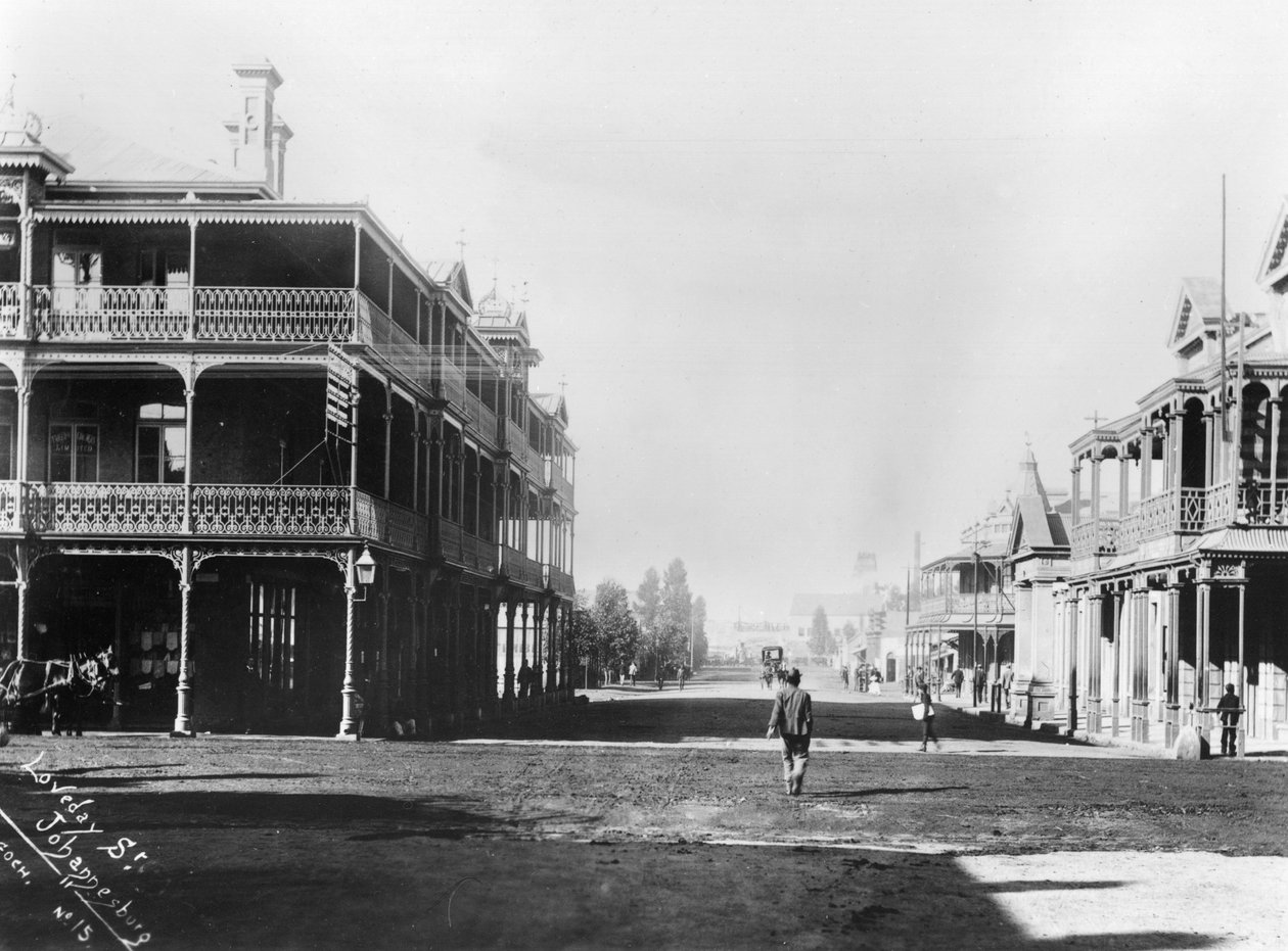 Vista de Joanesburgo, c.1900 de French Photographer