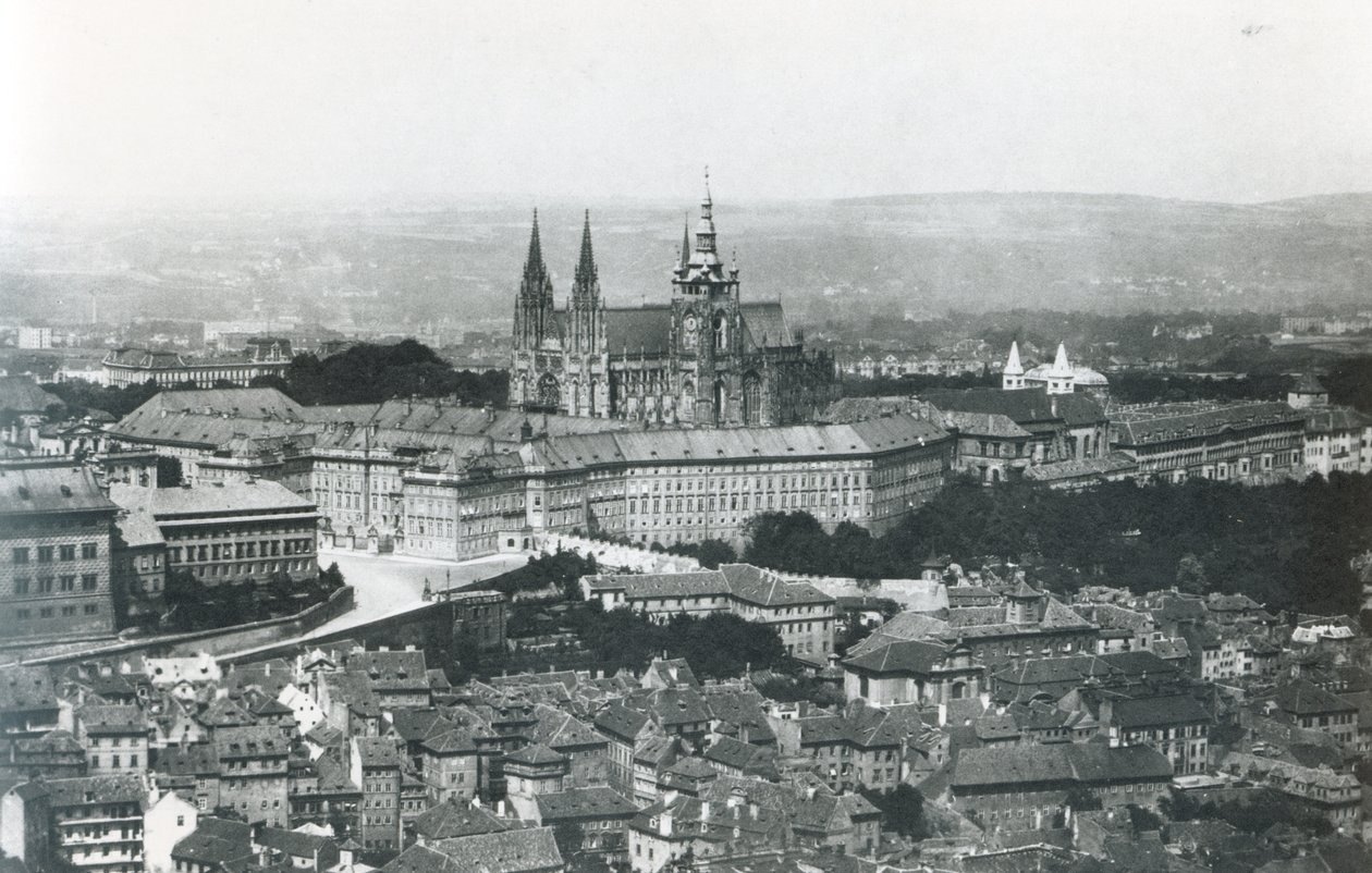 Vista de Praga, final do século XIX de French Photographer
