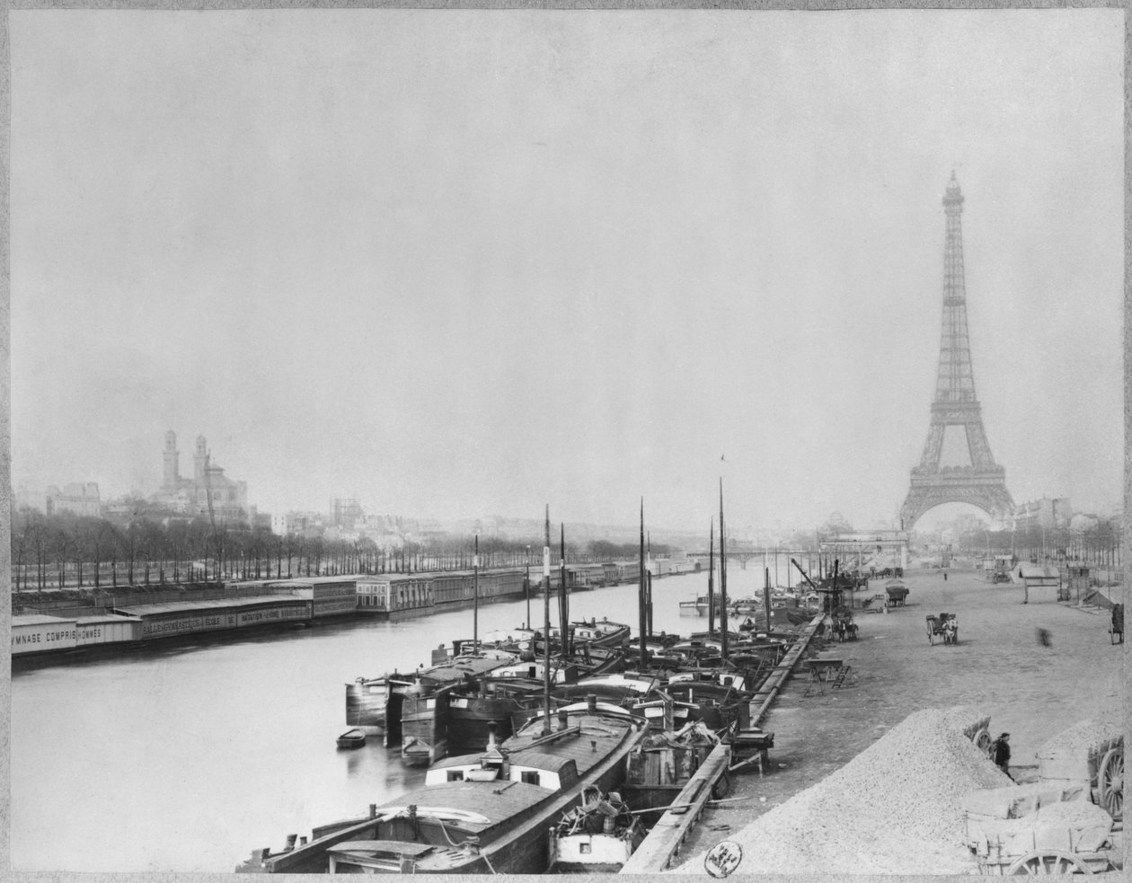 Vista, de, a, bancos, de, a, sena, e, torre eiffel, paris de French Photographer