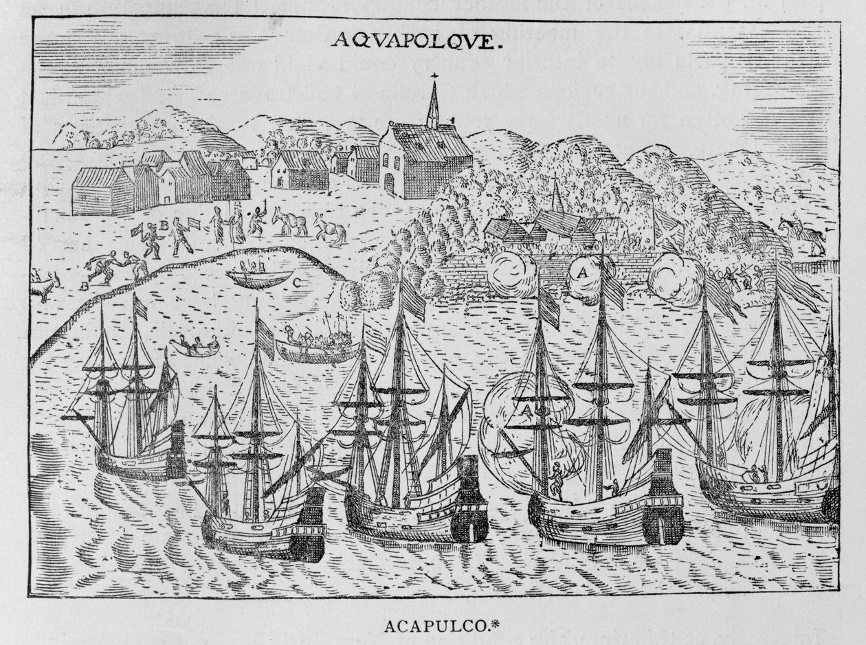 &39;Acapulco&39;, de Nova Viagem de Jean-Baptiste Labat (1663-1738), vôo ii, Paris, 1722 de French School