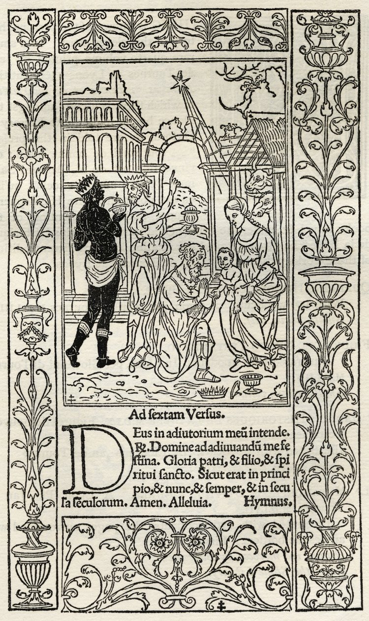 Adoração dos reis, de "Um catálogo de uma coleção de gravuras, gravuras e xilogravuras", de Richard Fisher, publicado em 1879 de French School