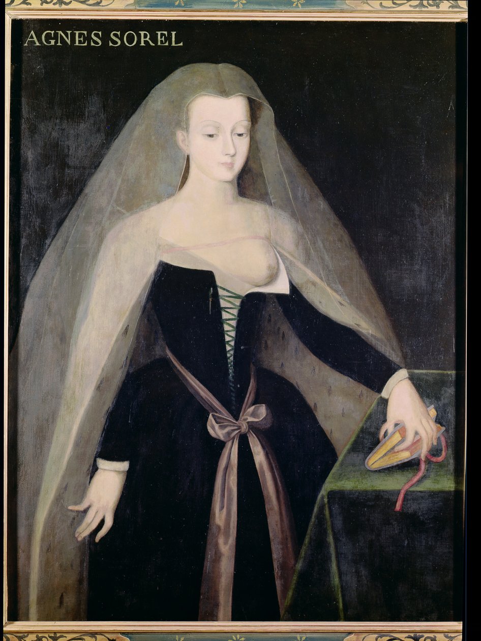 Agnes Sorel (c.1422-50) Favorito de Carlos VII (1403-61) de French School