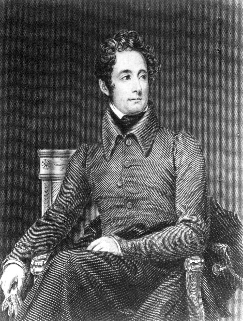 Alphonse de Lamartine de French School