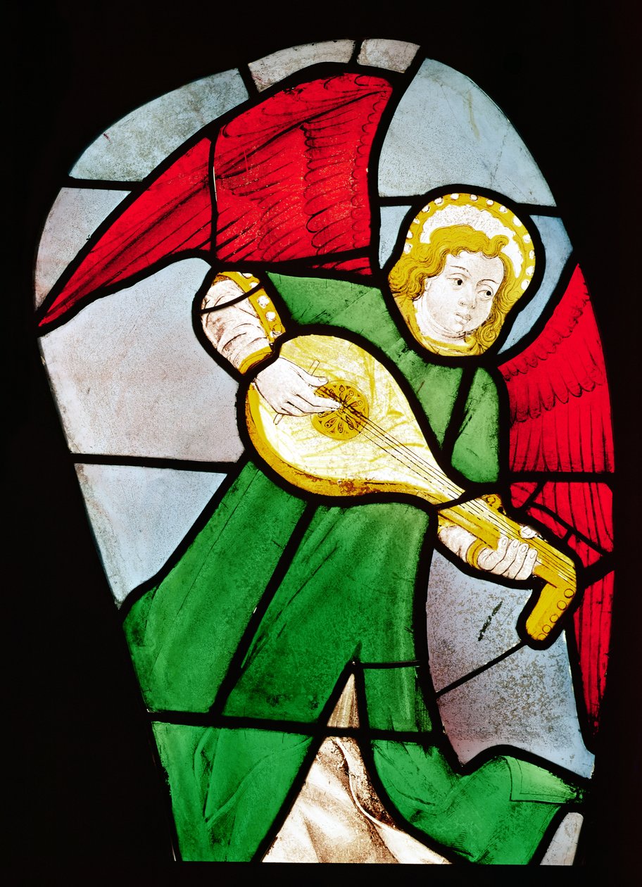 Músico Anjo (vitral) de French School