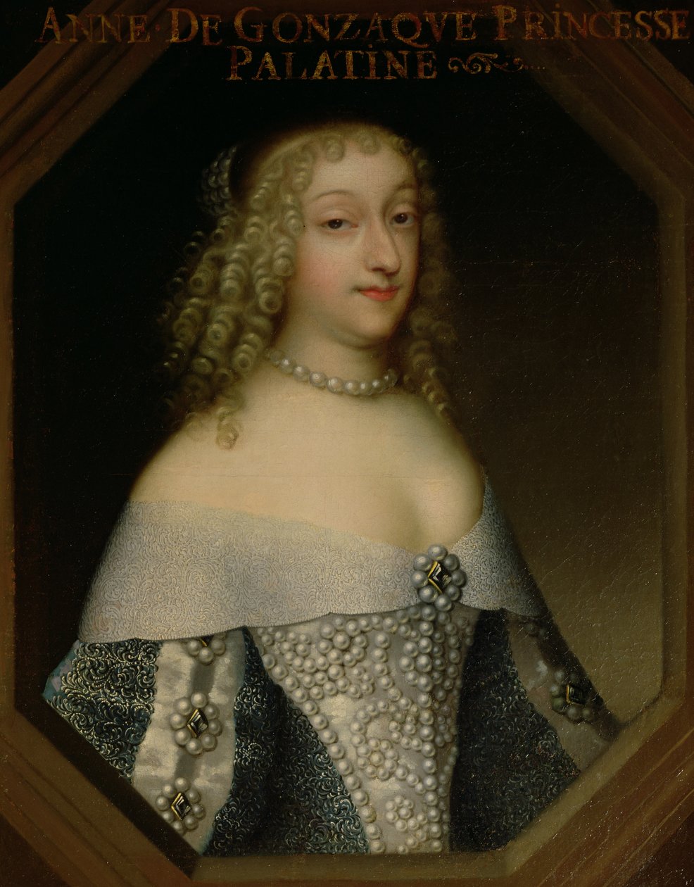 Ana de Gonzaga (1616-1684) Princesa Palatina de French School