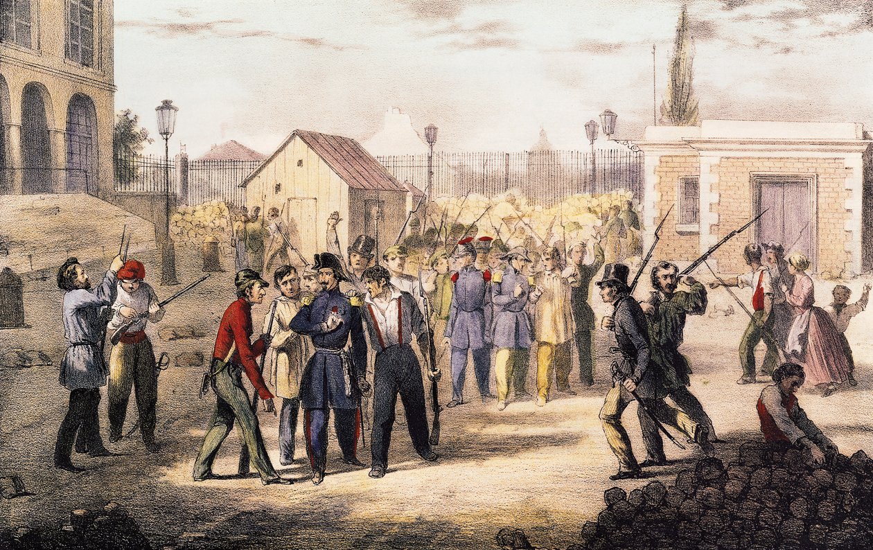 Ataque ao Barrière Fontainebleau, 25 de junho de 1848 de French School