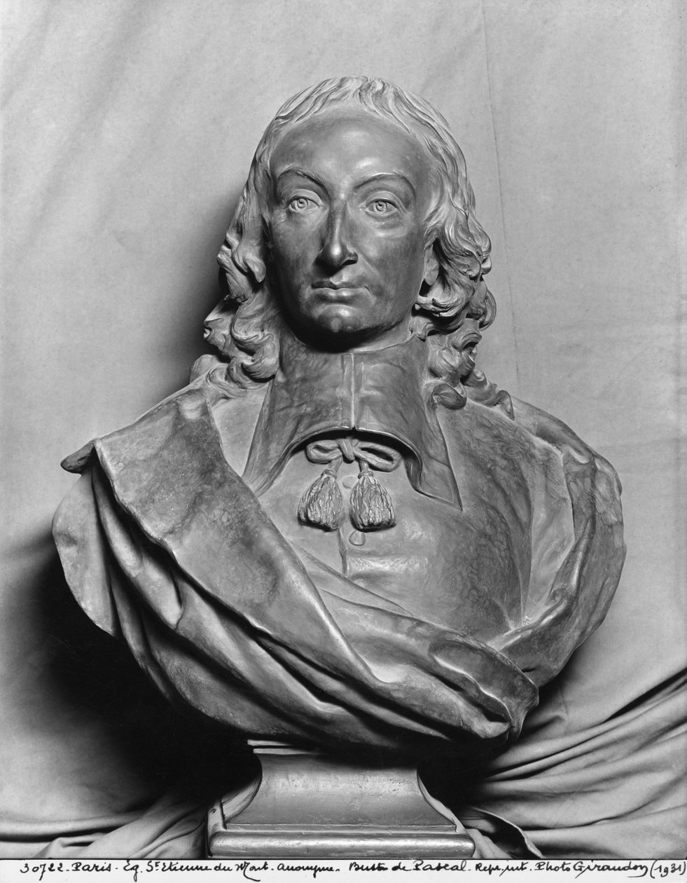 Blaise Pascal (mármore) de French School