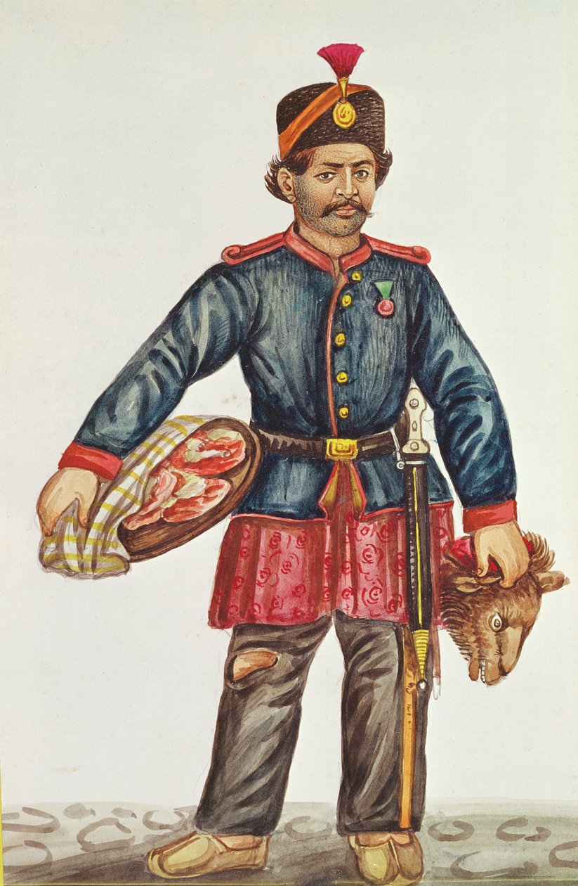 Açougueiro na Pérsia de French School