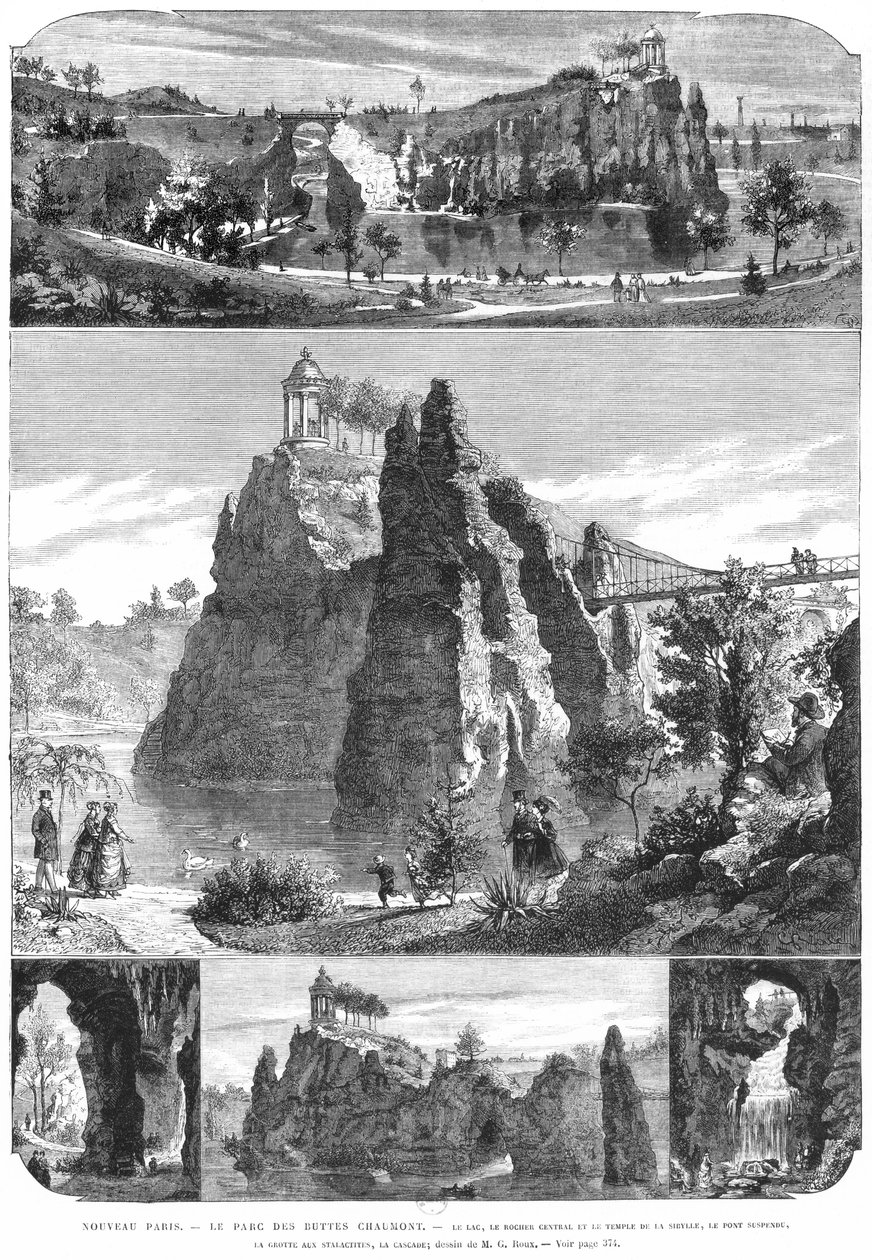 Parque Buttes-Chaumont, Nova Paris de French School