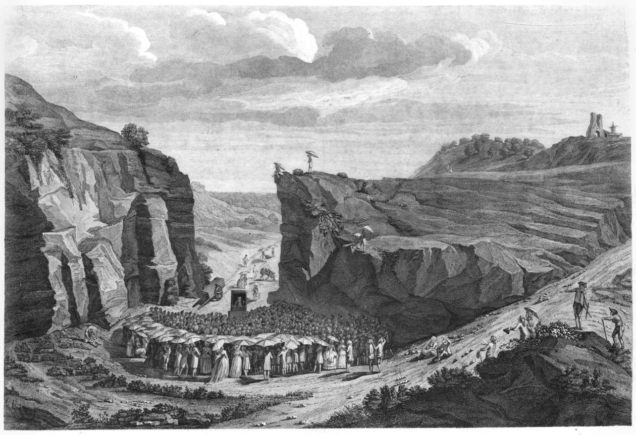 Reunião de Camisards no deserto, de French School