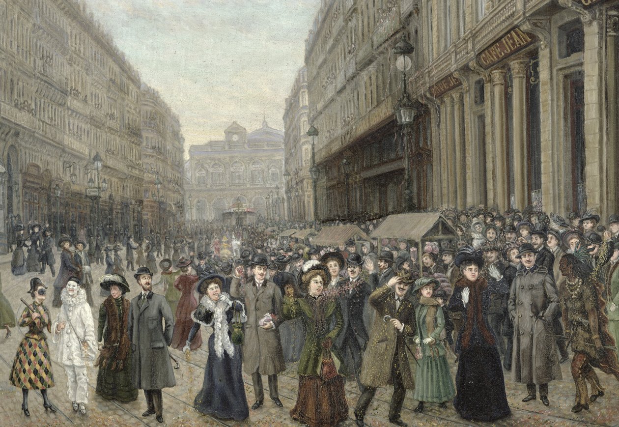 Carnaval em Lille (detalhe de 26196) de French School