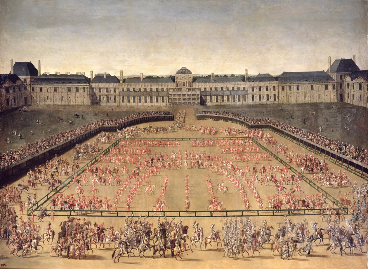 Carrossel dado por Luís XIV no Tribunal do Palácio das Tulherias, 5 de junho de 1662 de French School