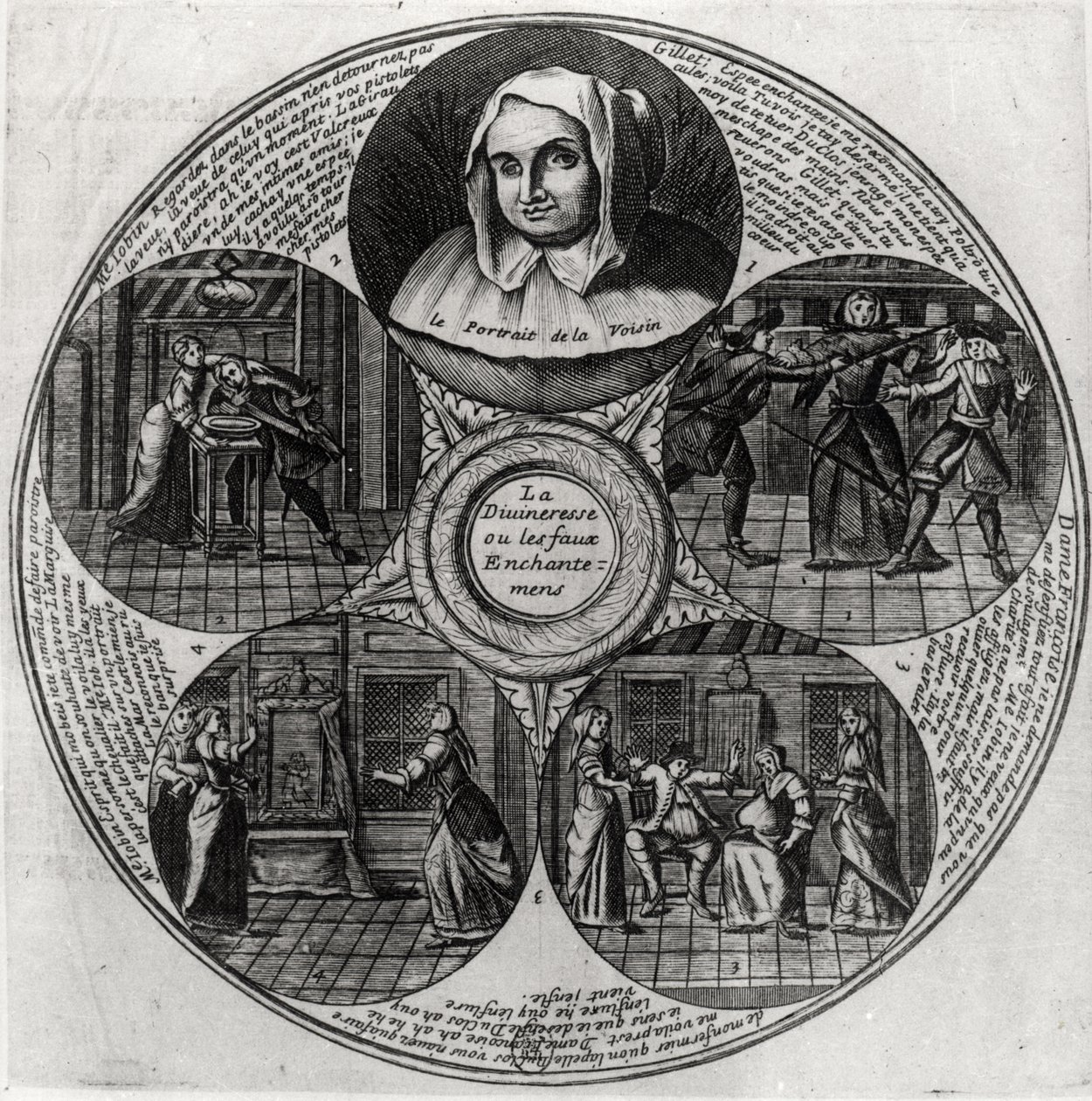 Catherine Monvoisin (La Voisin) (1640-80) e o caso do veneno, 1679 de French School