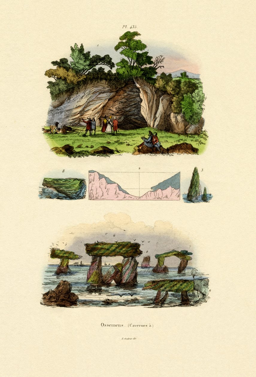 Cavernas, 1833-39 de French School