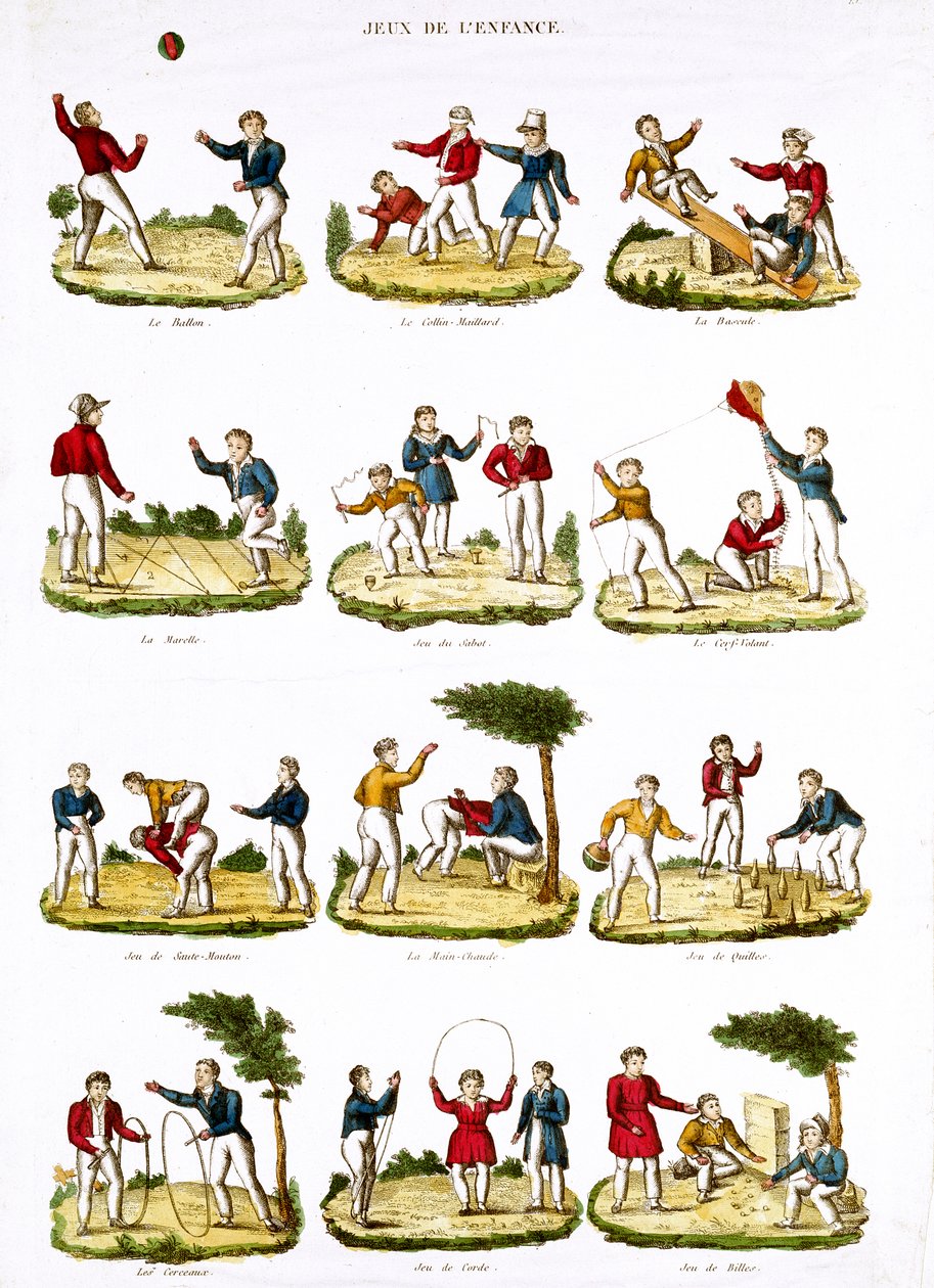 Jogos para crianças, 1810 de French School