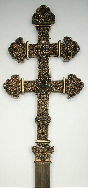 Cruz, da abadia de Clairmarais (incrustada de ouro com pedras semipreciosas) (ver também 232670) de French School