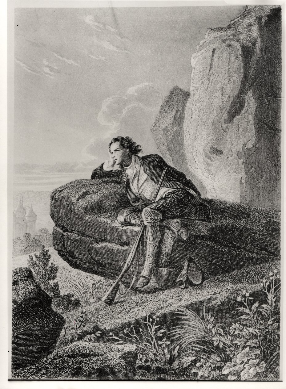 Devaneios, ilustração de "Memórias do Ultramar" por François Rene (1768-1848) Visconde de Chateaubriand, c.1841 de French School