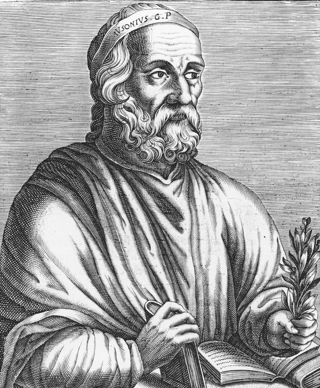 A décima maior Ausonius (c.310-395) 1584 de French School