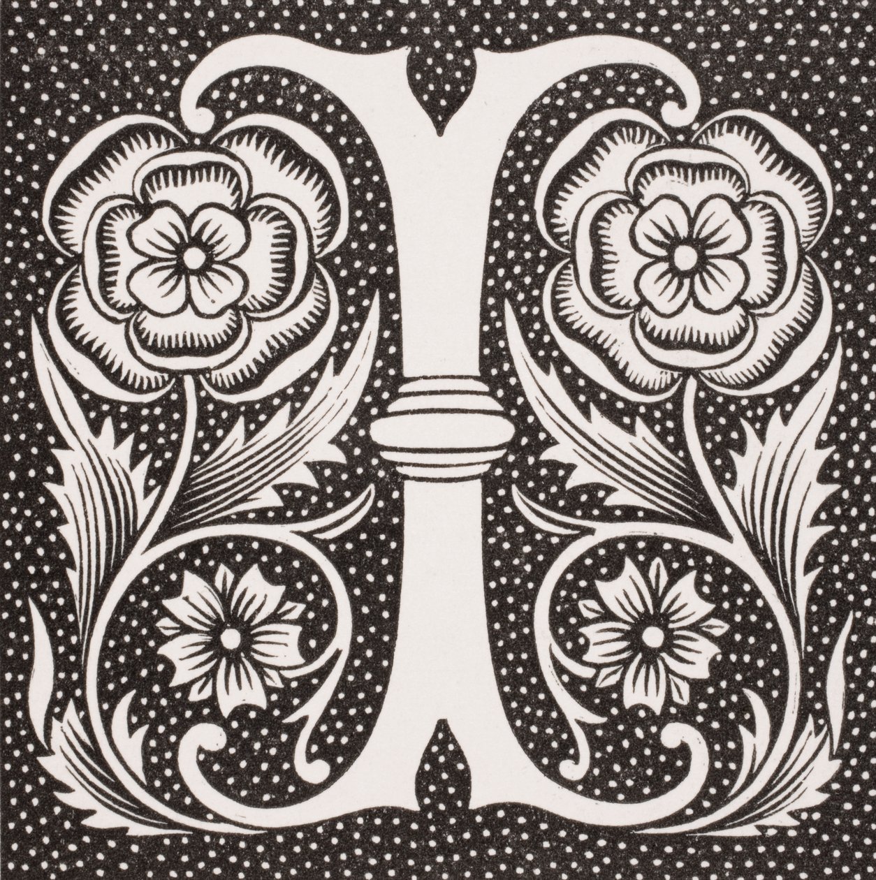 Letra decorada &39;I&39;, de &39;A Idade Média e o Renascimento&39;, de Paul Lacroix (1806-84), publicada em 1847 de French School