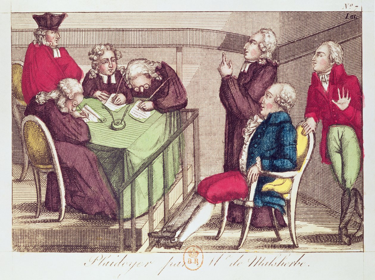 Discurso de Defesa de Monsieur de Malesherbes (1721-94) 26 de dezembro de 1792 durante o julgamento do rei Luís XVI (1754-93) de French School