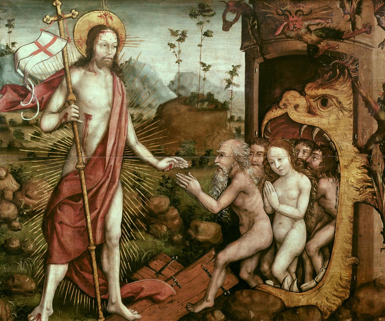 Descida de Cristo ao Limbo, c.1482 de French School
