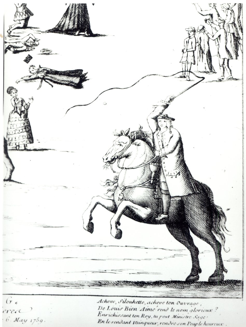 Etienne de Silhouette (1704-1767) contra o Farmers General de French School
