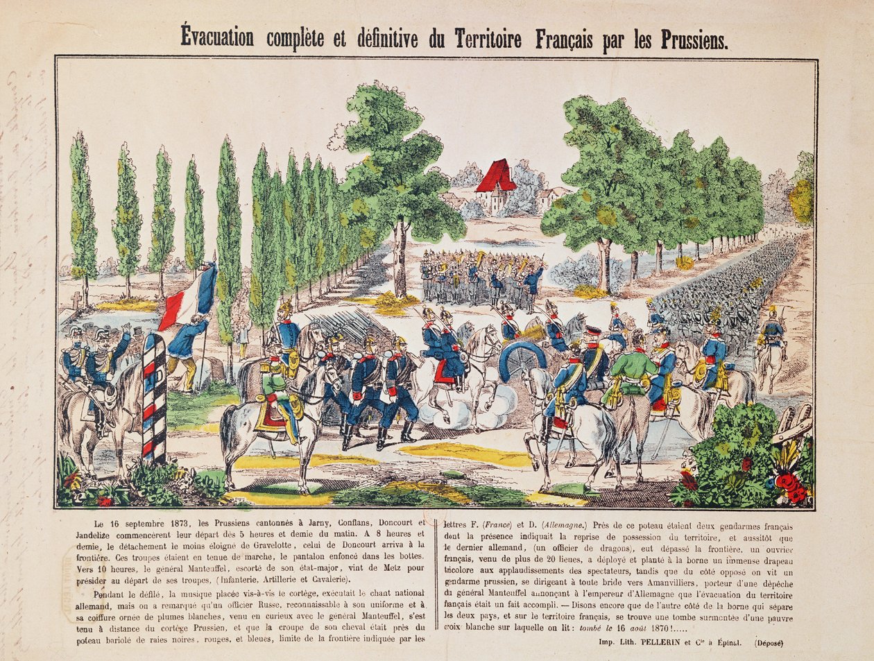 Evacuação do Território Francês pelos Prussianos, 16 de setembro de 1873 de French School