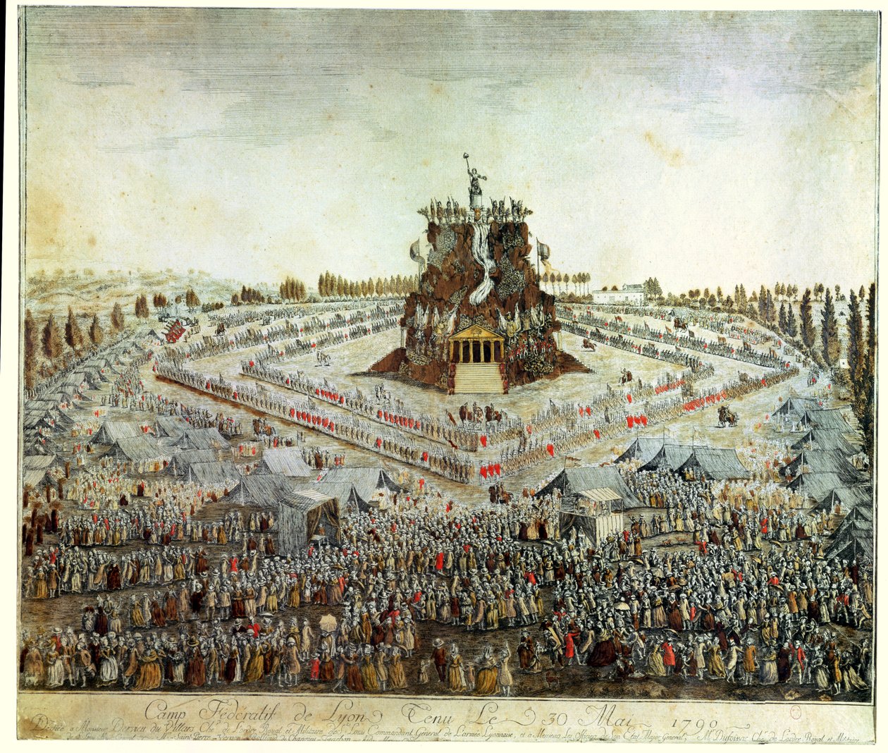 Acampamento Federal em Lyon, 30 de maio de 1790 de French School