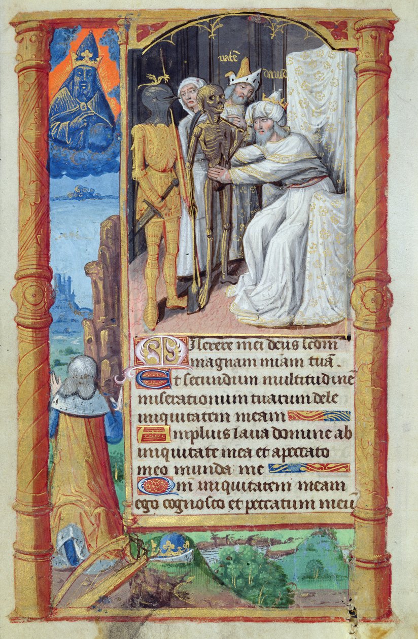 Fol.52v A Morte de David, de Heures a lusage de Rome de French School